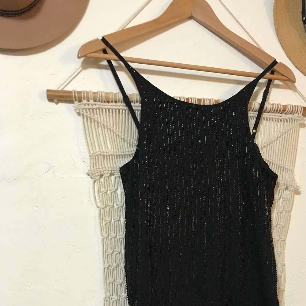 PARKER beaded Strappy tank mini dress - Picture 3 of 3